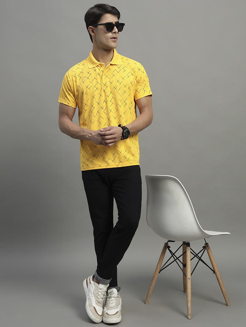 men printed short sleeve regular fit polo t-shirt - 22055010 - Standard Image - 4