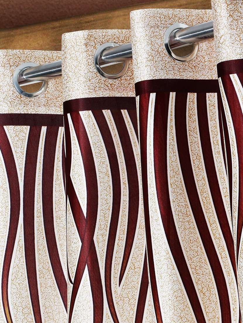 pack of 2 printed 7 feet door curtains - 22055022 -  Standard Image - 1