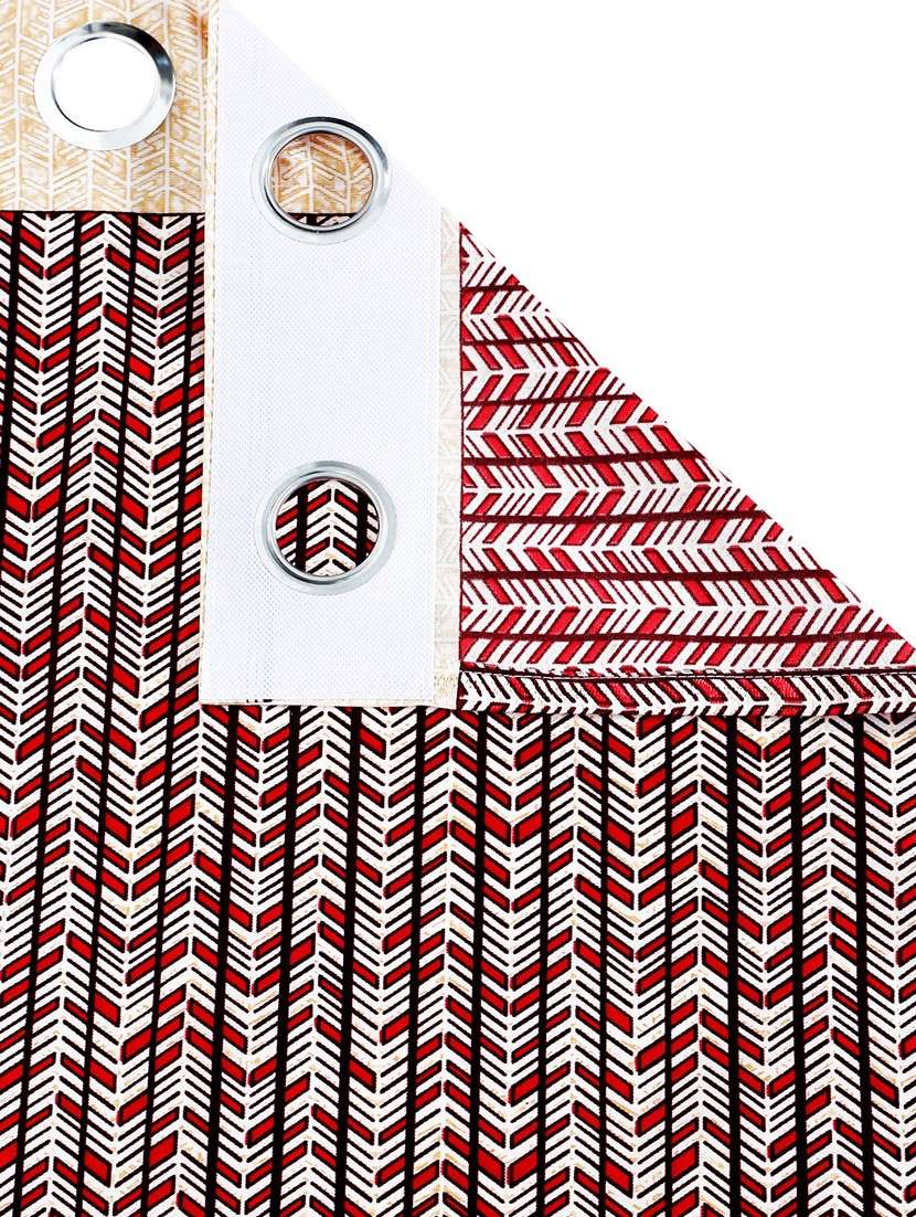 pack of 2 printed 7 feet door curtains - 22055026 -  Standard Image - 4