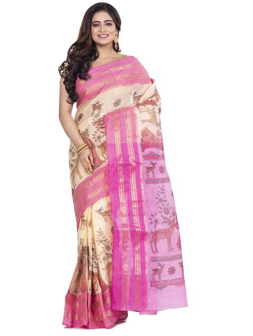 women printed casual wear saree - 22055213 -  Standard Image - 0