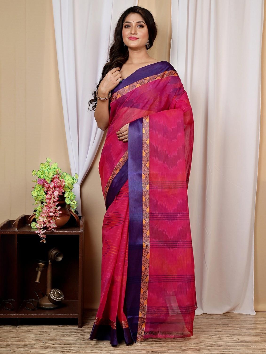 women self design handloom saree - 22055496 - Standard Image - 1