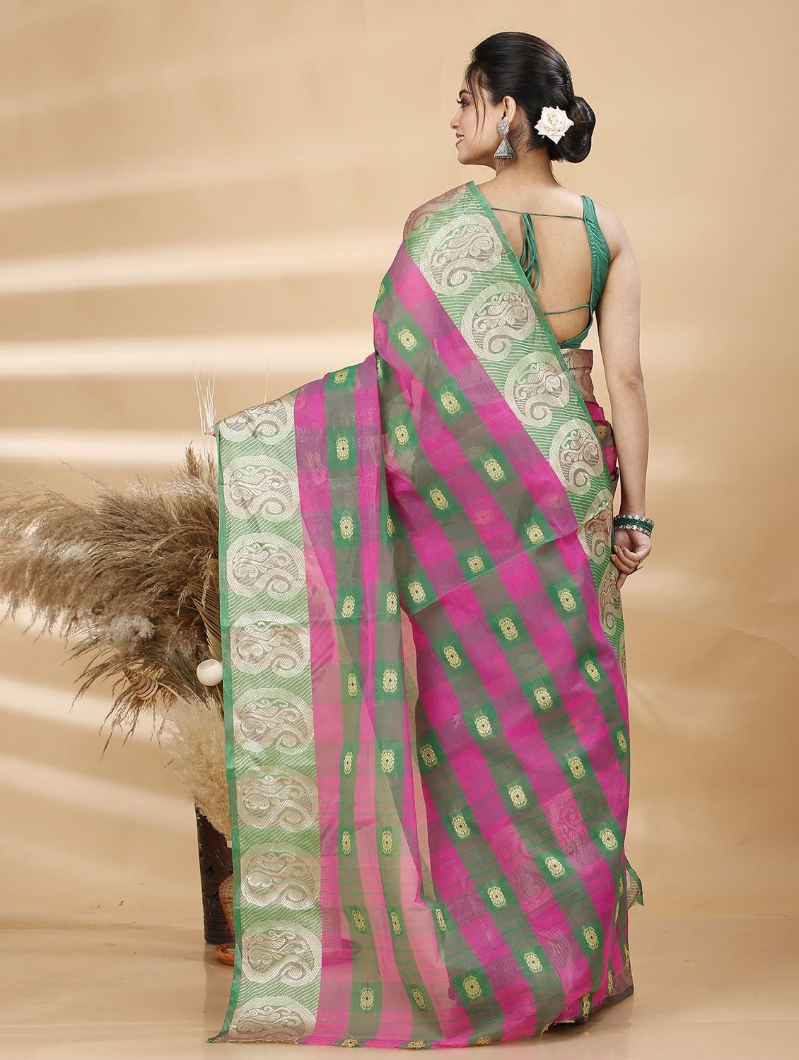 women self design handloom saree - 22055925 - Standard Image - 4