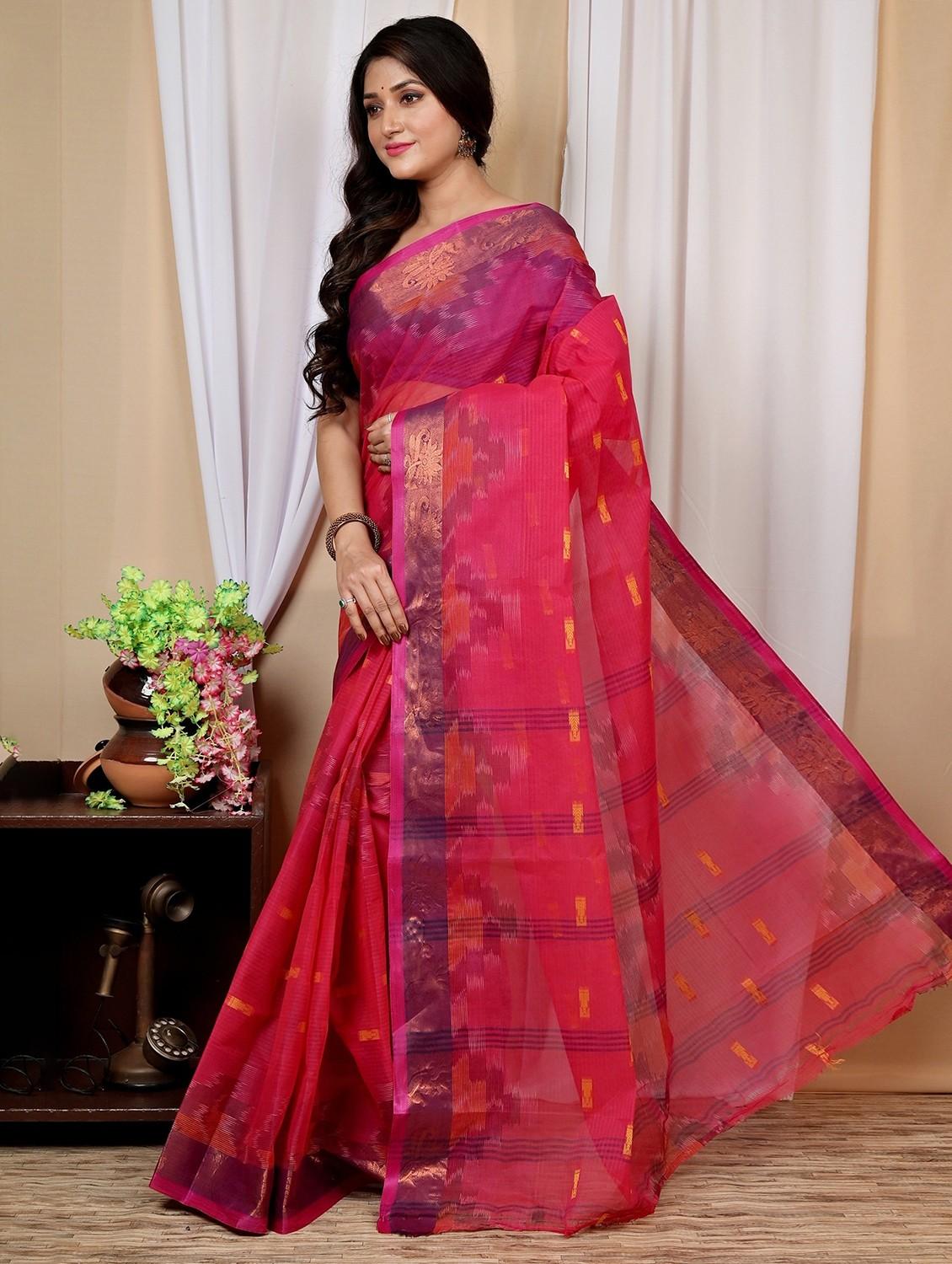 women self design handloom saree - 22055970 - Standard Image - 1