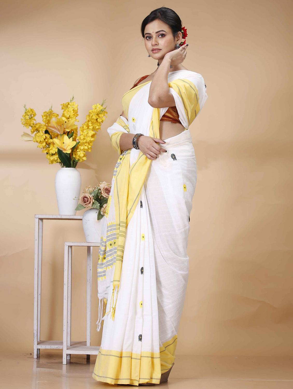 women self design handloom saree - 22056745 - Standard Image - 1