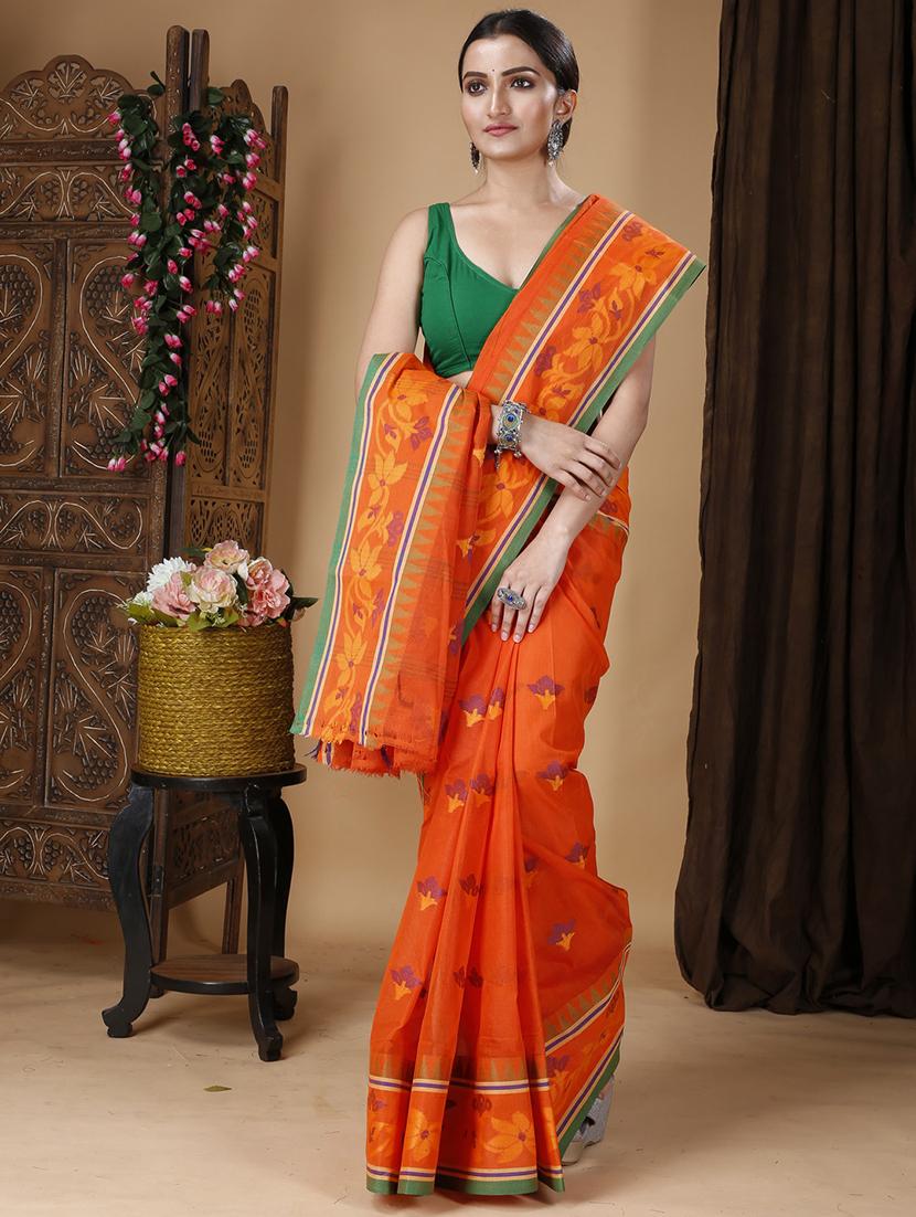 women self design handloom saree - 22056836 - Standard Image - 1