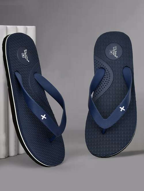 men blue solid flip flop - 22056926 - Standard Image - 0