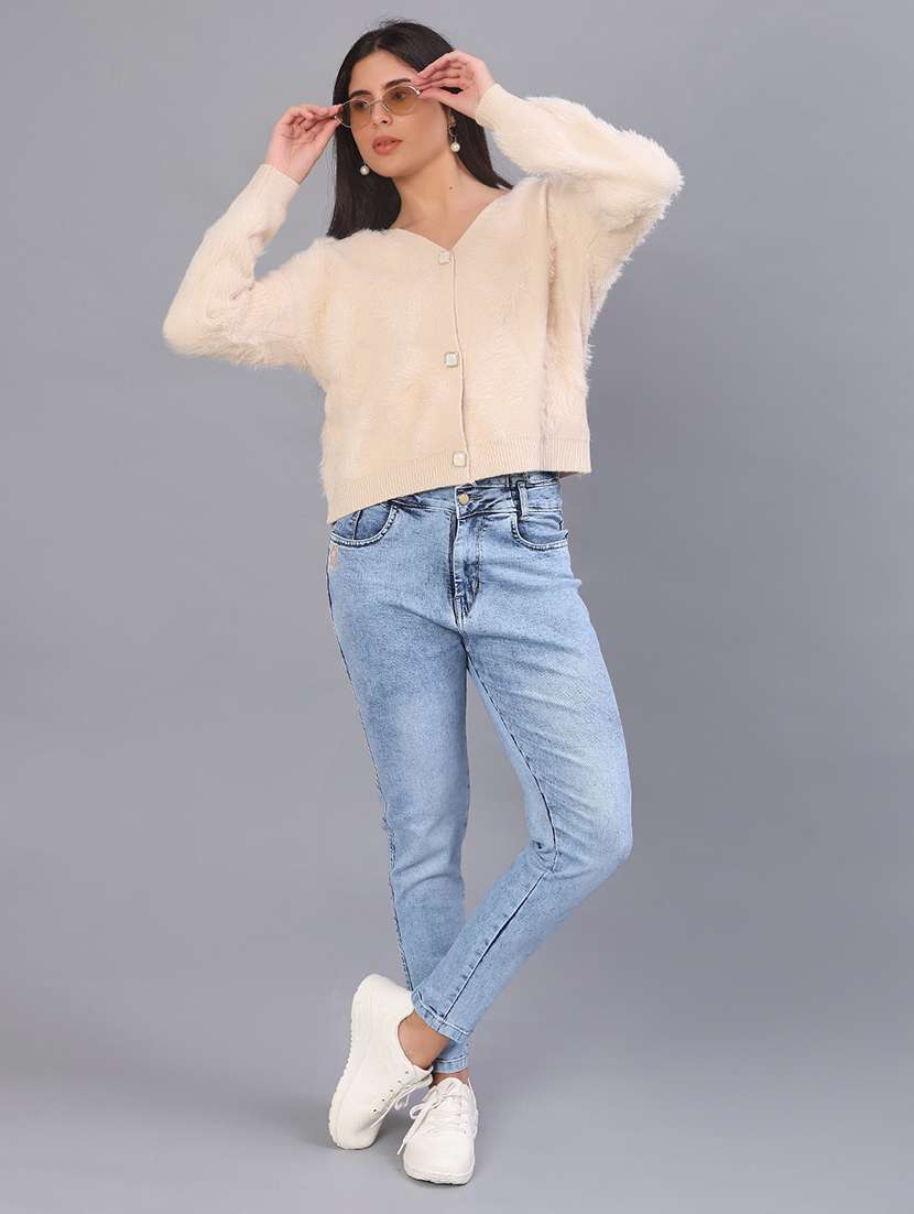 women self design long sleeve cardigan - 22057018 -  Standard Image - 4