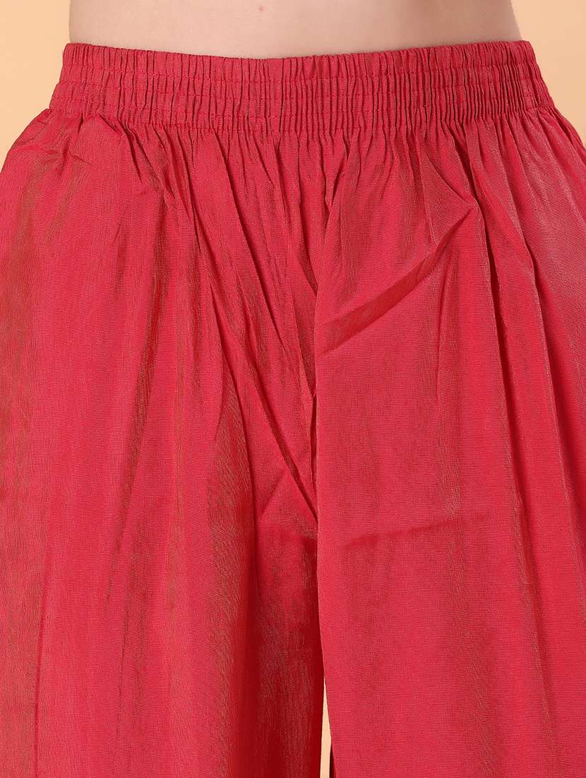 women floral three quarter sleeve kurta pant set - 22057199 -  Standard Image - 4