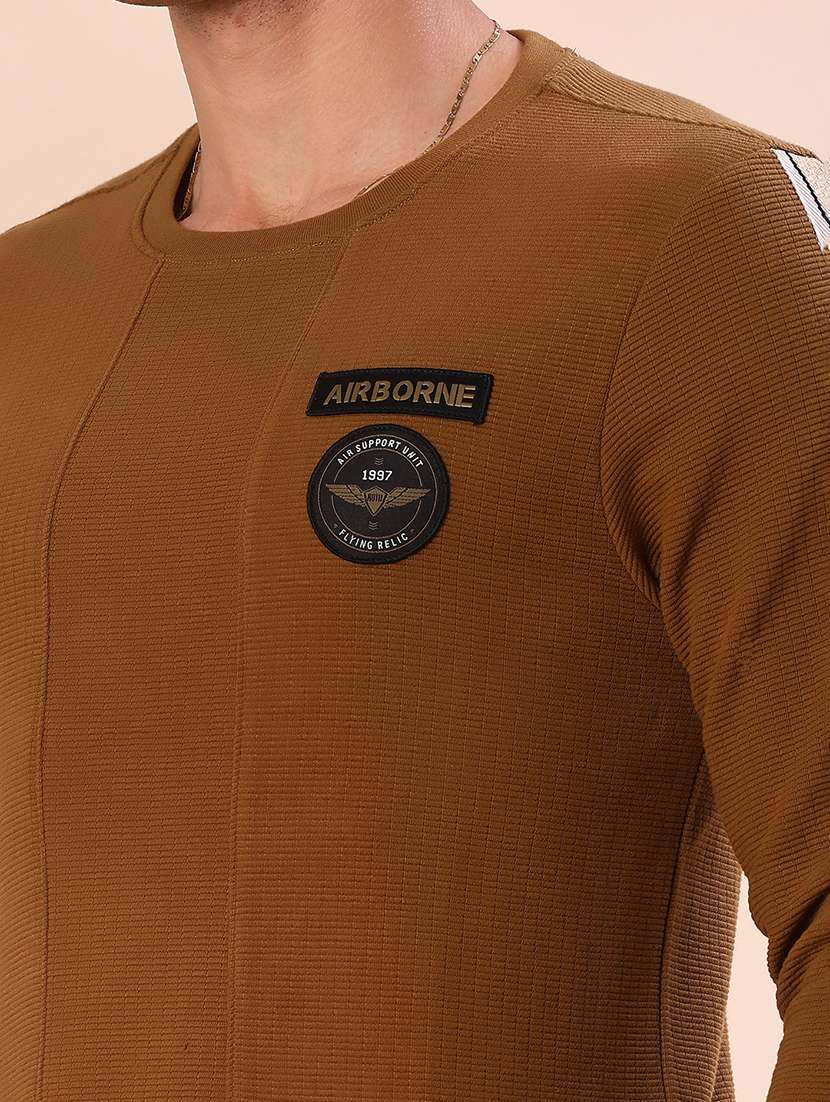 men self design long sleeve regular fit polo t-shirt - 22057238 -  Standard Image - 4