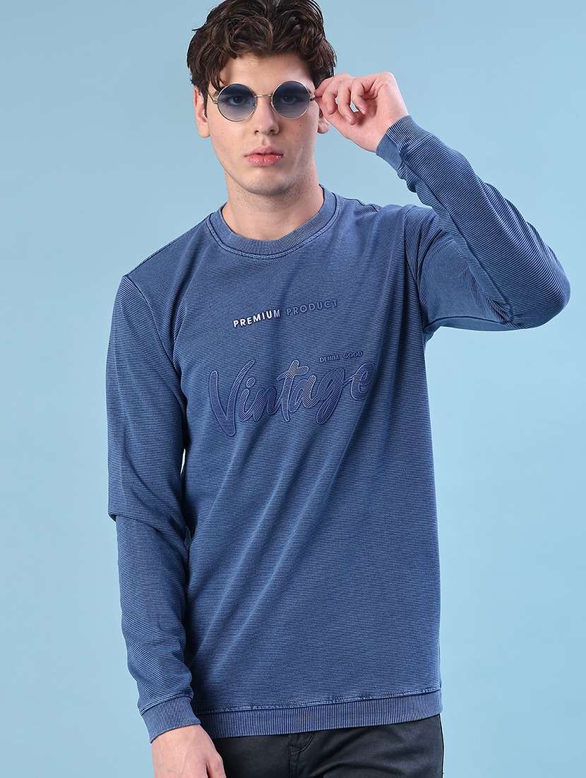 men printed long sleeve t-shirt