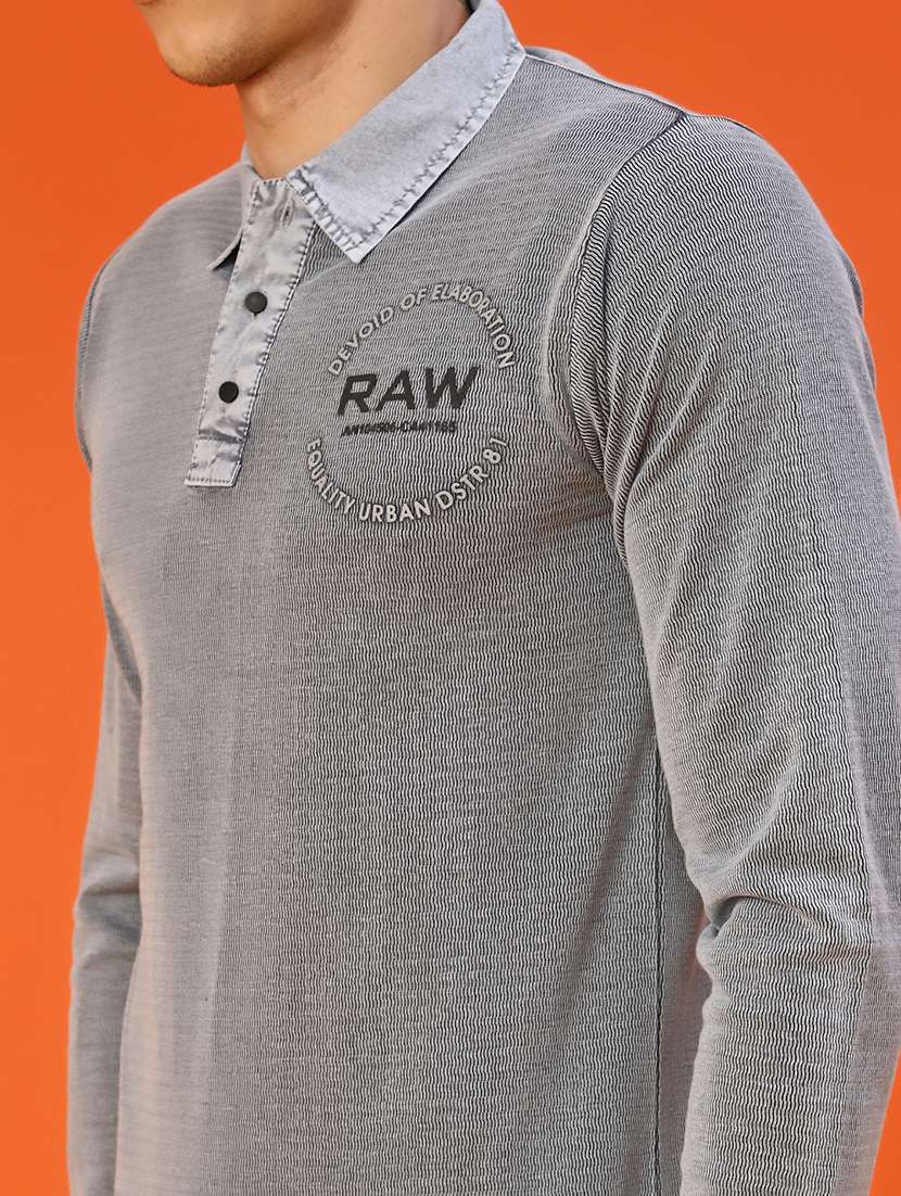 men solid long sleeve polo t-shirt - 22057245 -  Standard Image - 4