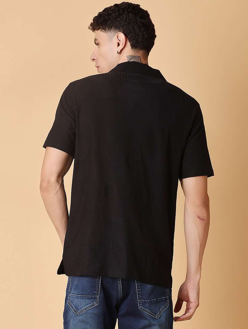 men self design short sleeve regular fit casual shirt - 22057389 -  Standard Image - 4