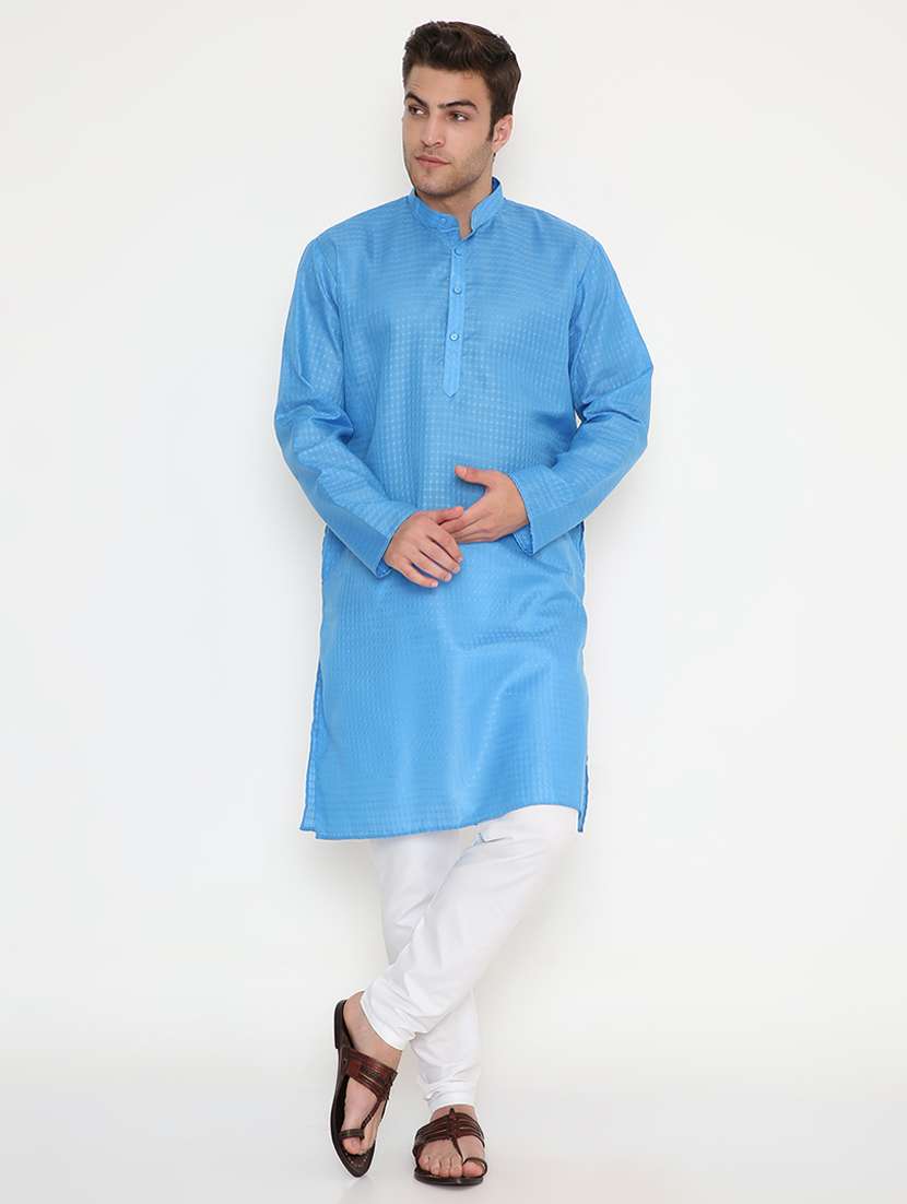 men self designed long sleeve kurta and pyjama set