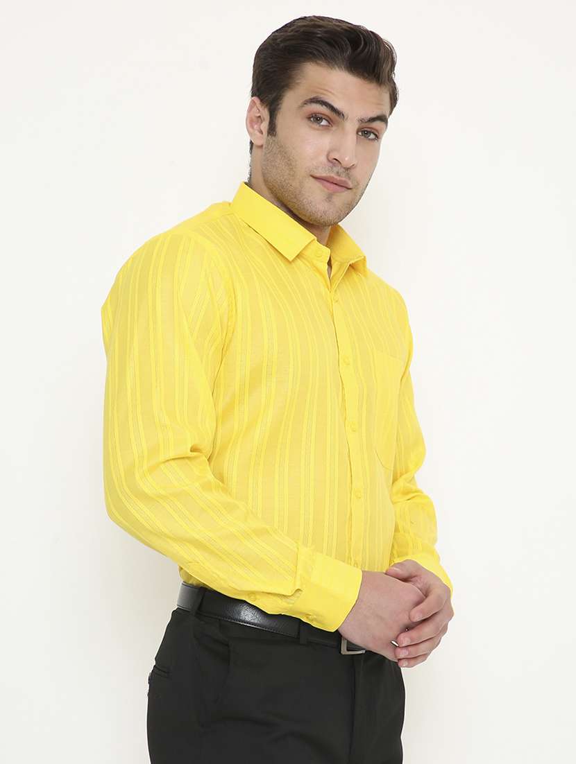 men solid collared long sleeve regular fit shirt - 22057789 -  Standard Image - 1