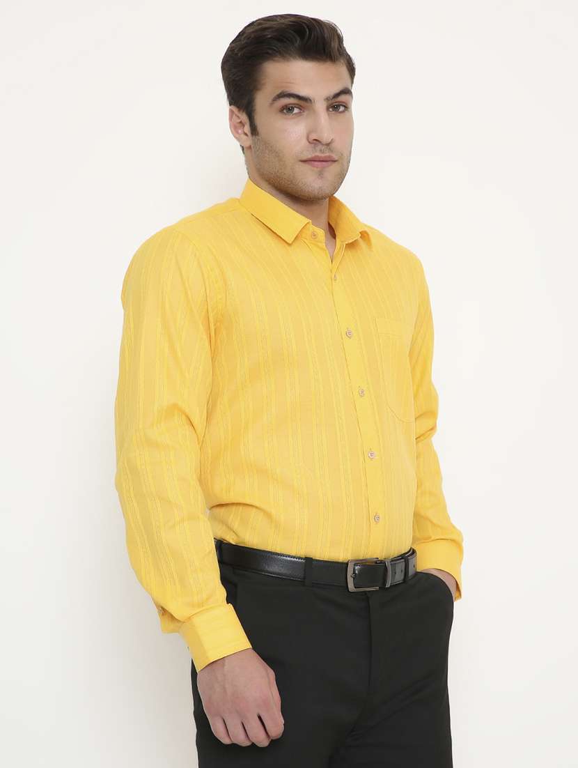 men solid collared long sleeve regular fit shirt - 22057791 -  Standard Image - 1