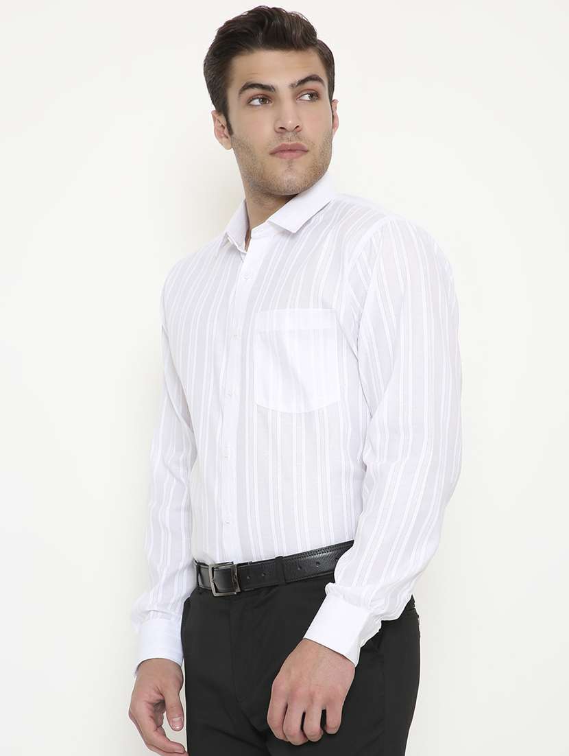 men solid collared long sleeve regular fit shirt - 22057792 -  Standard Image - 1