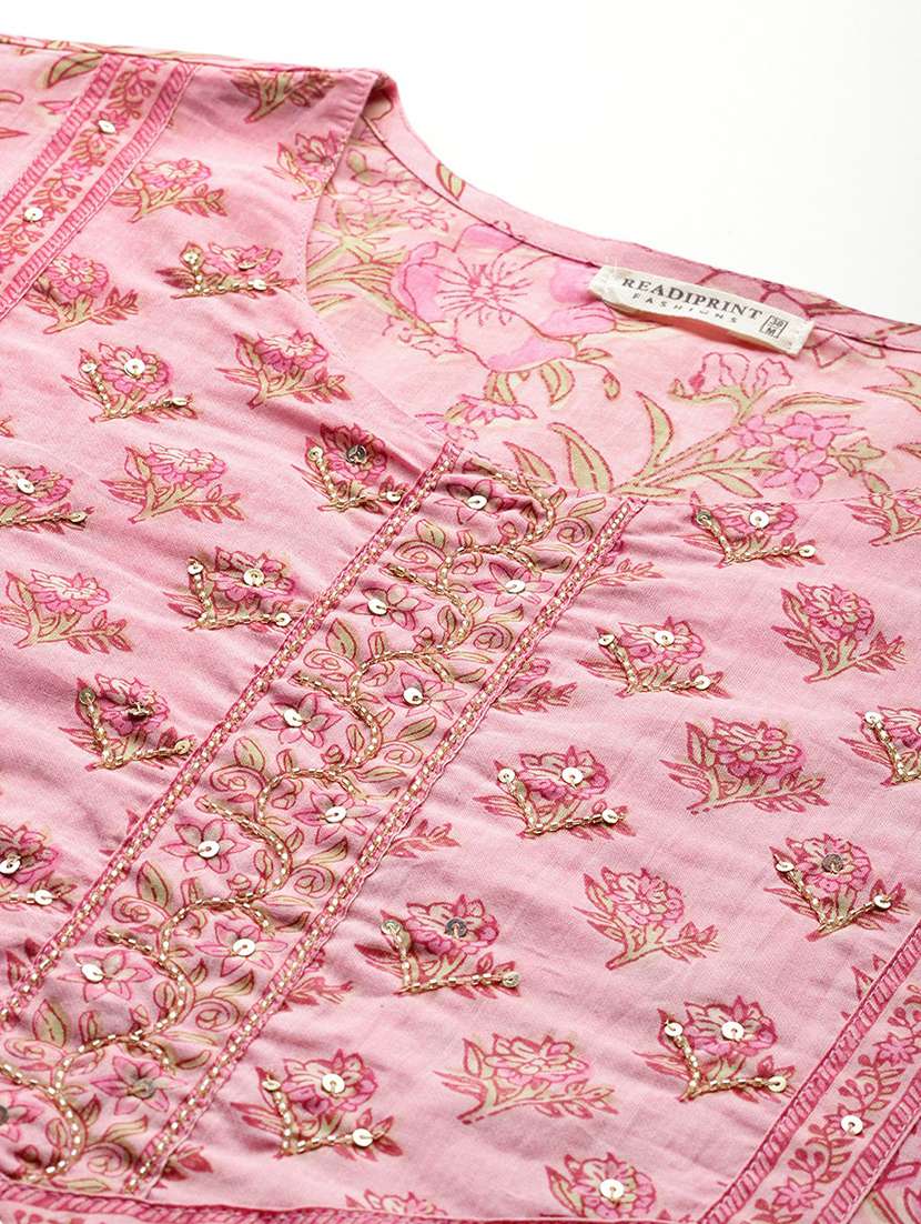 women three quarter sleeve kurta pant with dupatta set - 22057927 -  Standard Image - 4