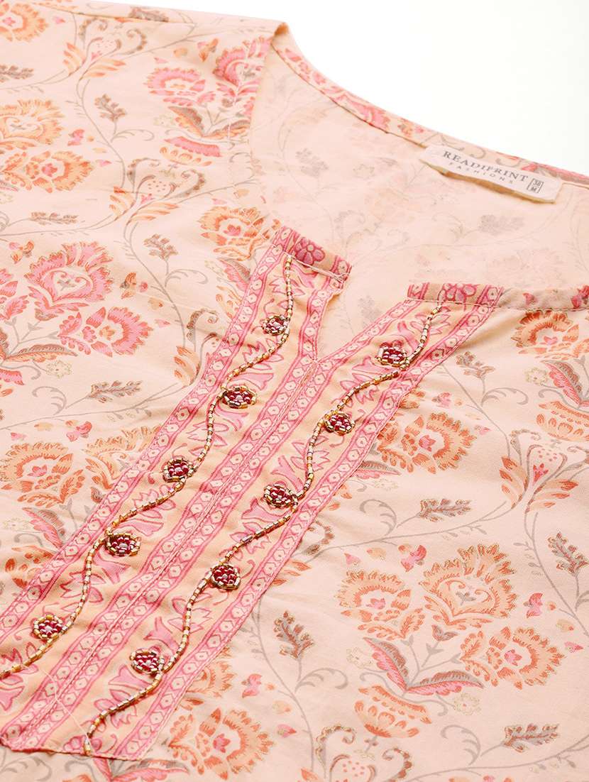 women three quarter sleeve kurta pant with dupatta set - 22057932 -  Standard Image - 4