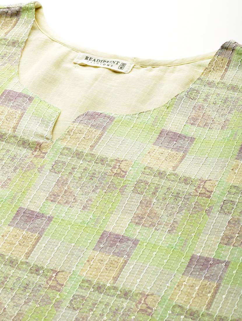 women three quarter sleeve kurta pant with dupatta set - 22057990 -  Standard Image - 4