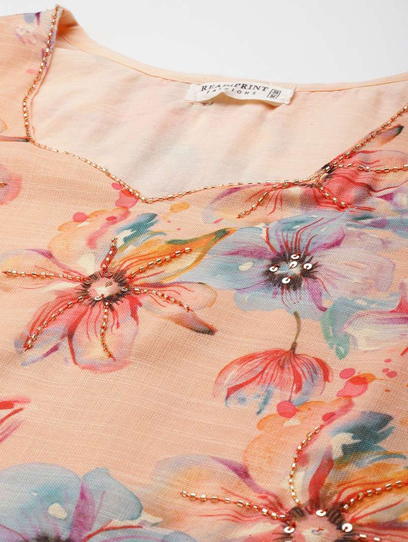 women three quarter sleeve kurta pant with dupatta set - 22057994 -  Standard Image - 4