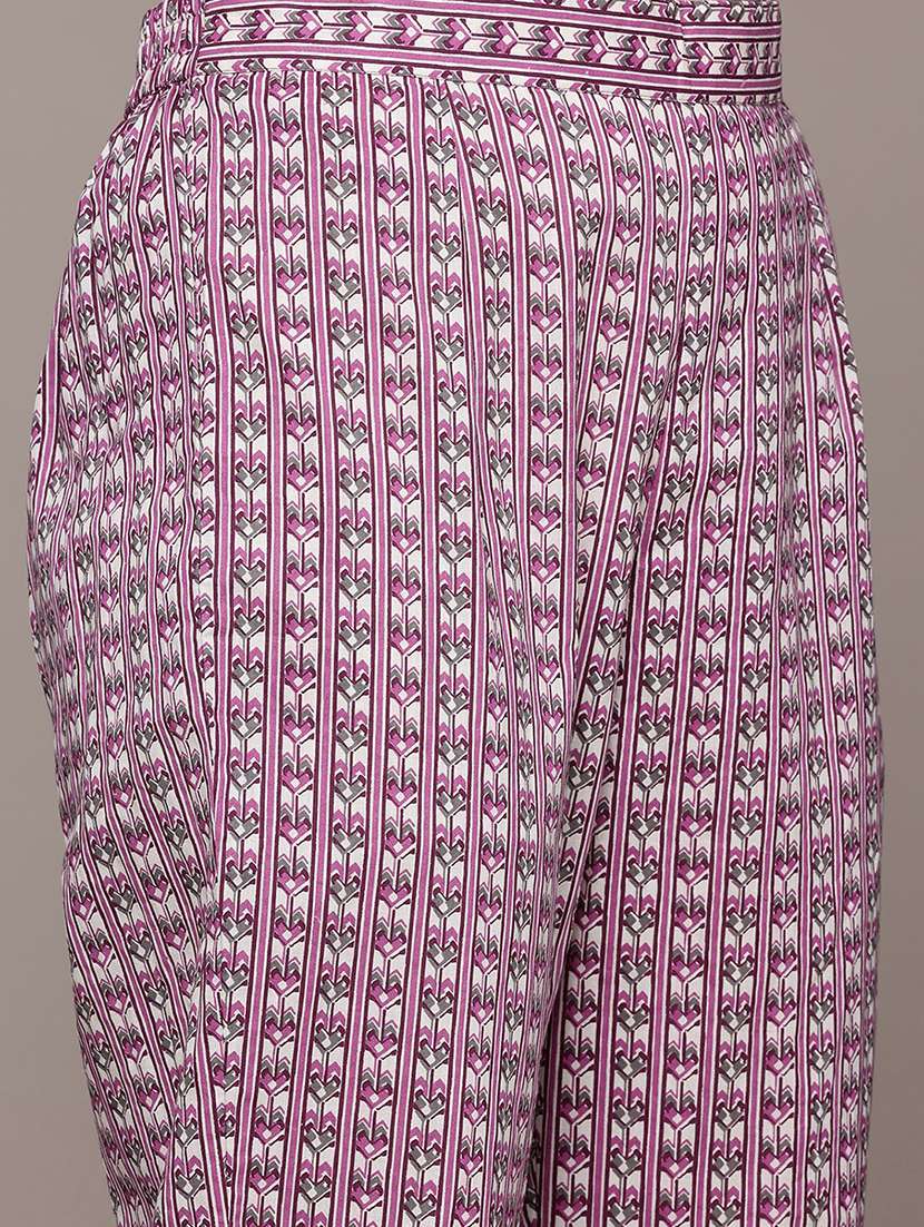 purple cotton suit  set - 22058098 -  Standard Image - 4