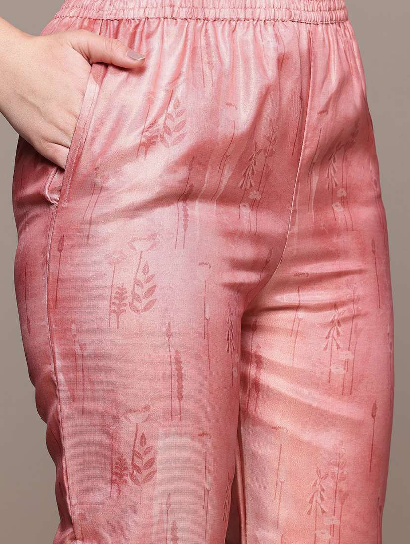 peach chanderi suit  set - 22058117 -  Standard Image - 4