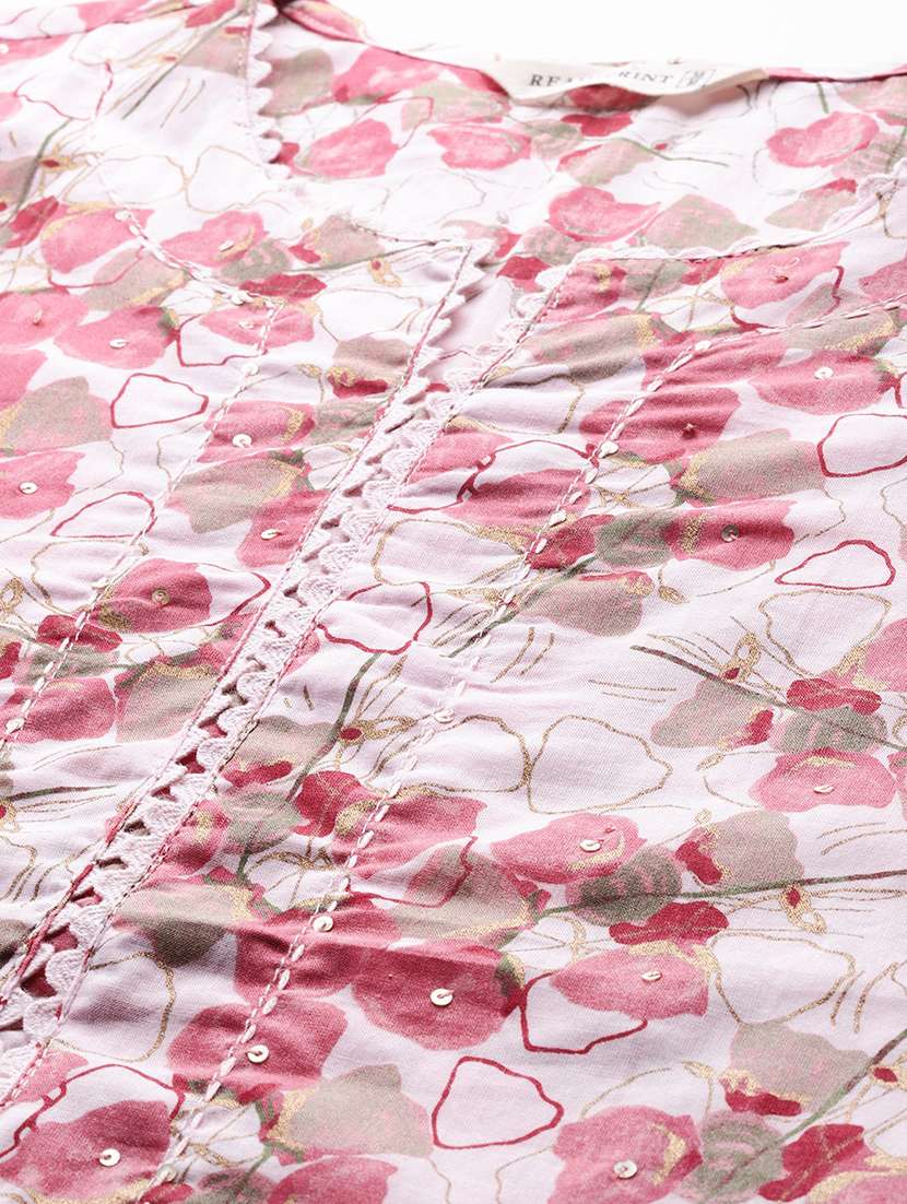 women three quarter sleeve kurta pant with dupatta set - 22058145 -  Standard Image - 4