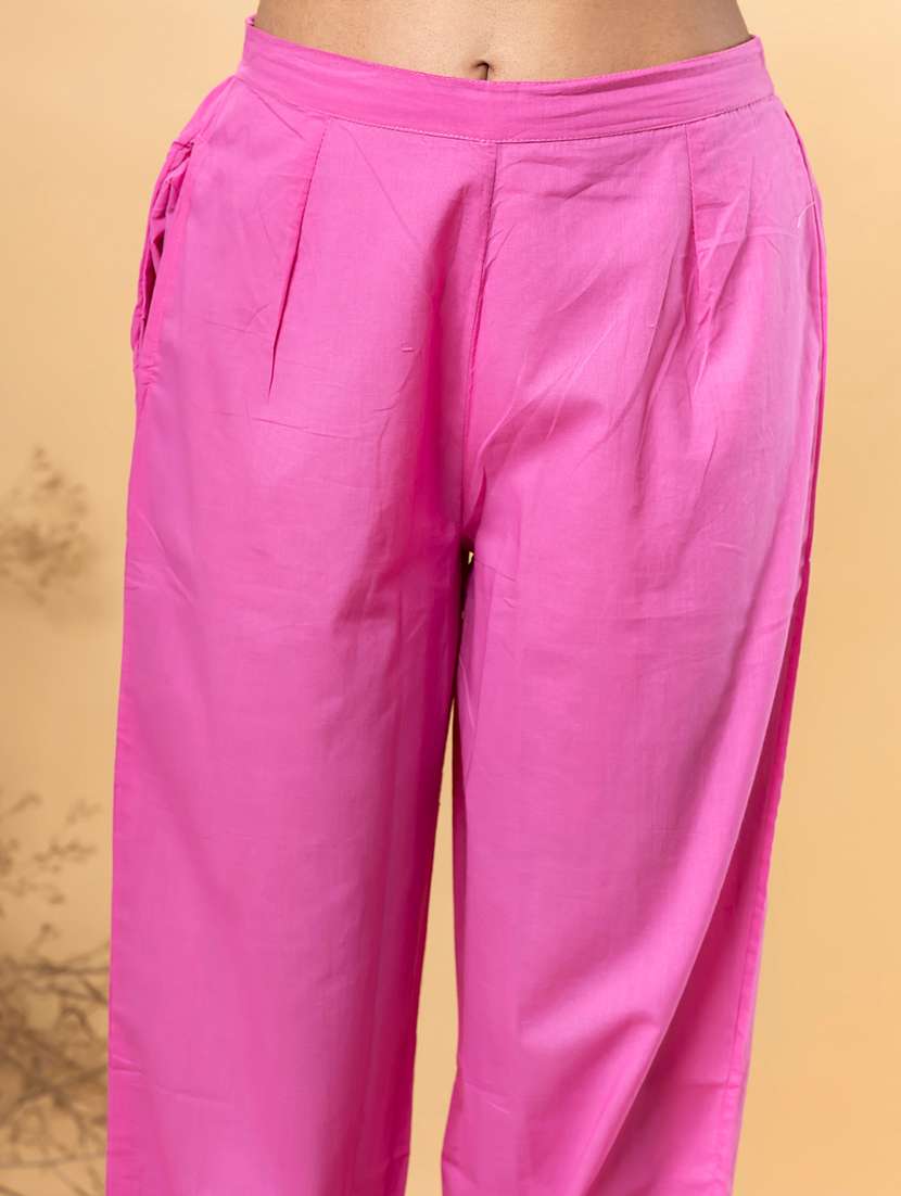 pink cotton suit  set - 22058241 -  Standard Image - 4