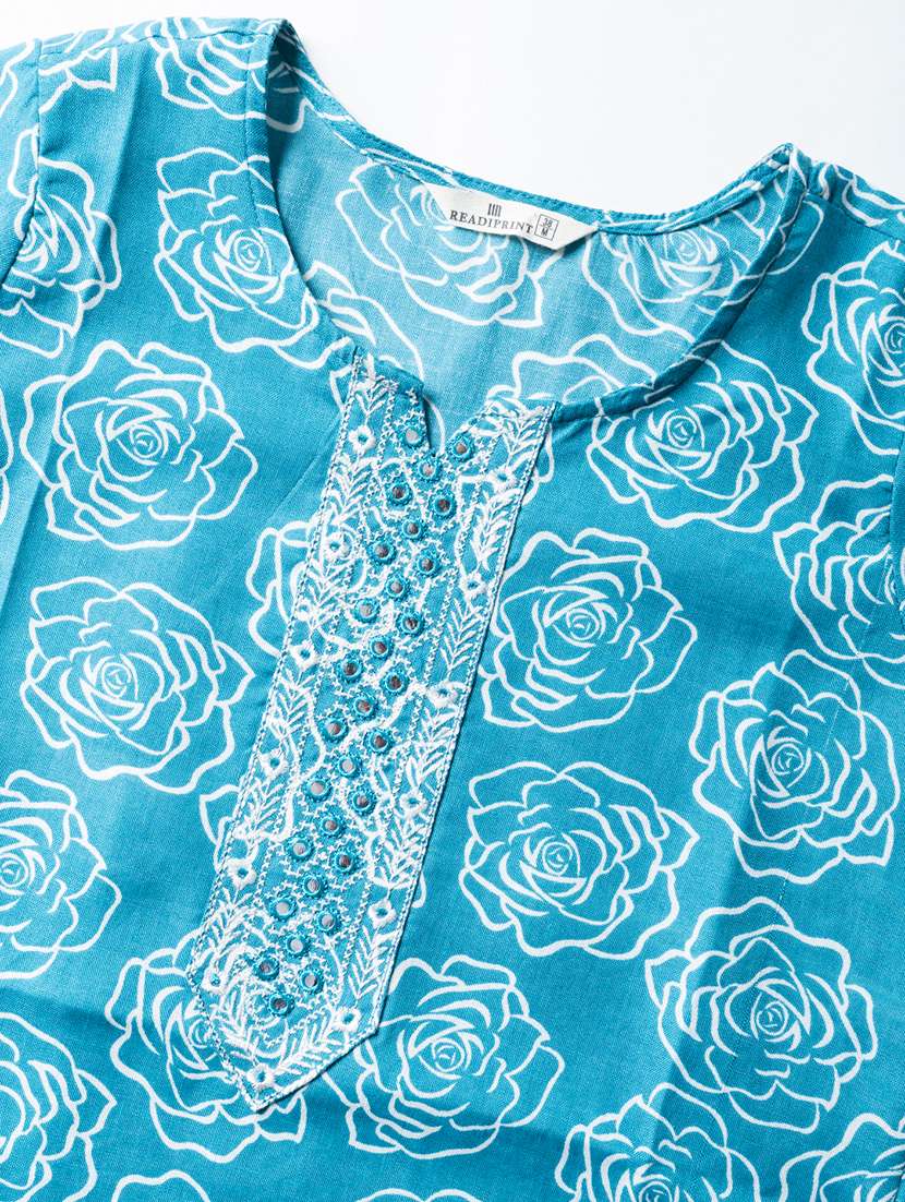 blue cotton blend suit  set - 22058259 -  Standard Image - 4