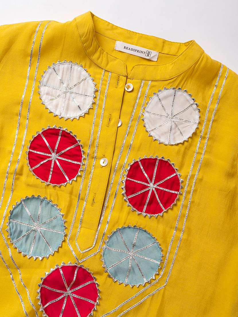 women three quarter sleeve kurta pant with dupatta set - 22058283 -  Standard Image - 4