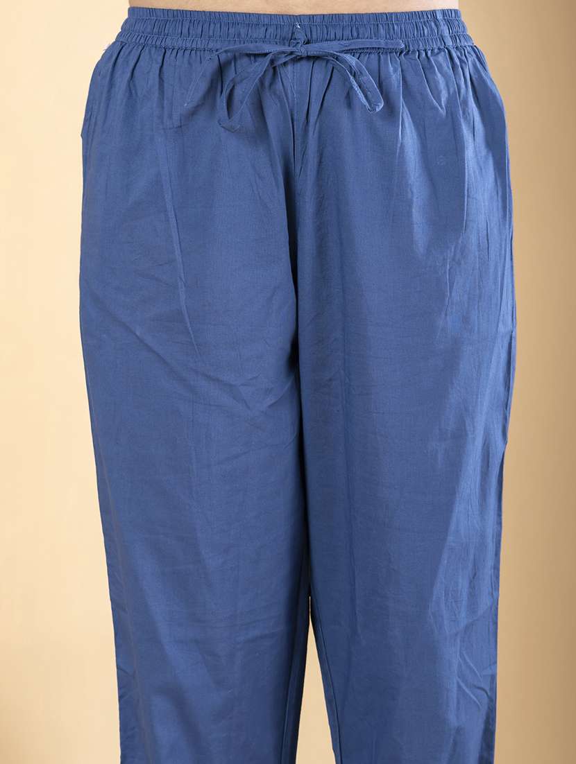 blue cotton suit  set - 22058349 -  Standard Image - 4