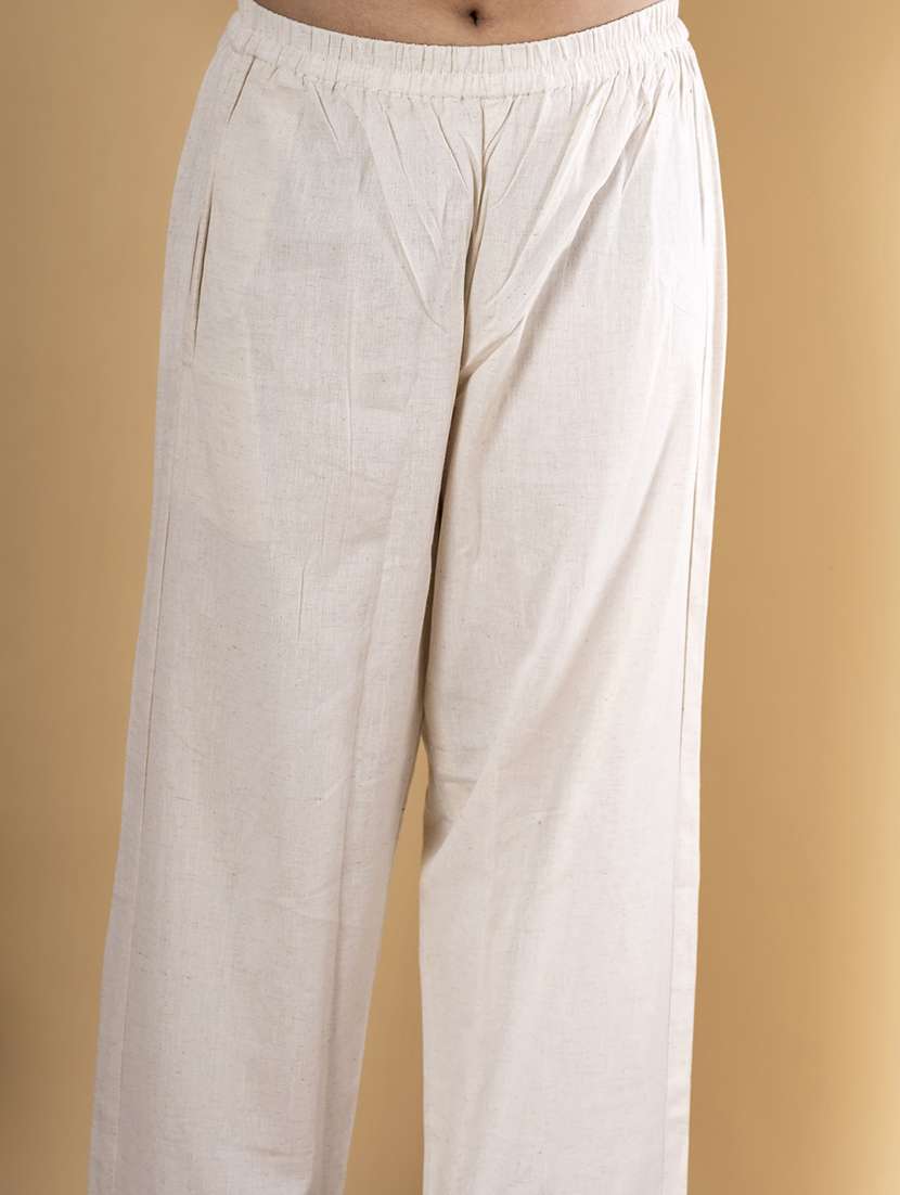 women three quarter sleeve kurta and pant set - 22058355 -  Standard Image - 4