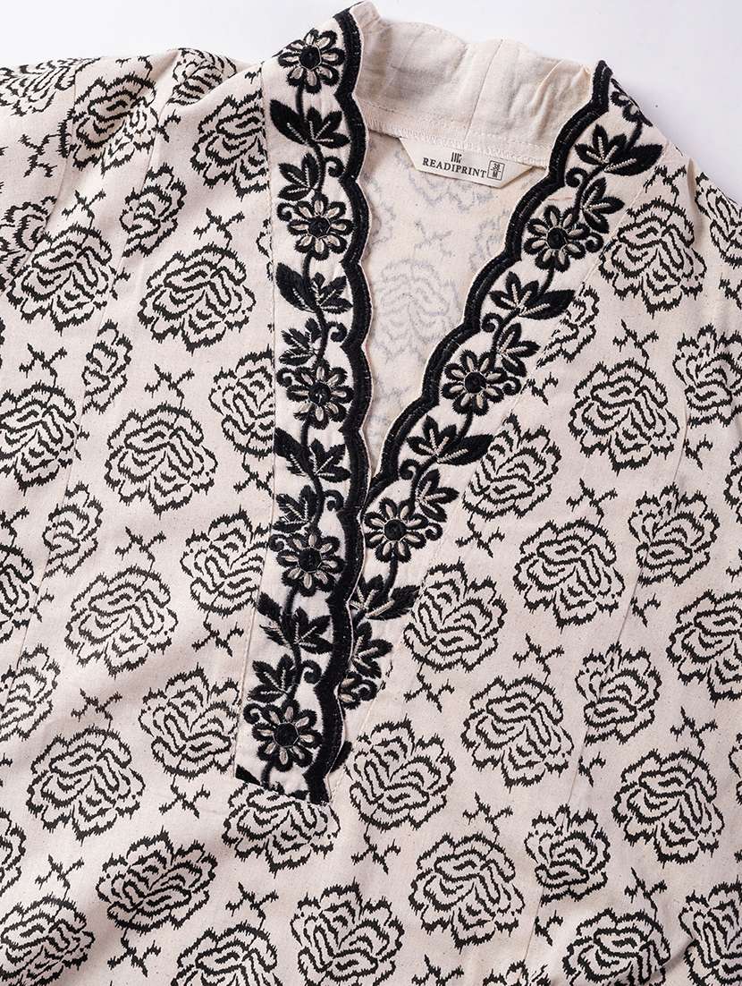 women three quarter sleeve kurta and palazzo set - 22058391 -  Standard Image - 4