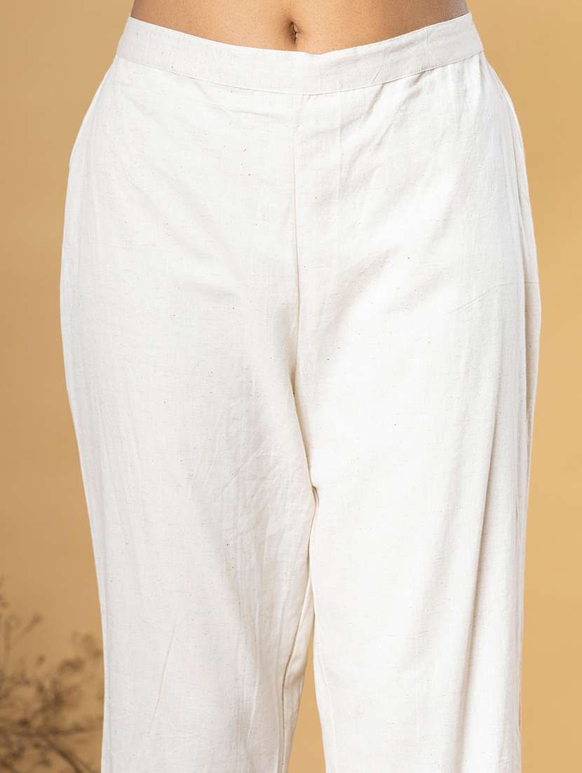 navy blue cotton blend kurta pant  set - 22058447 -  Standard Image - 4