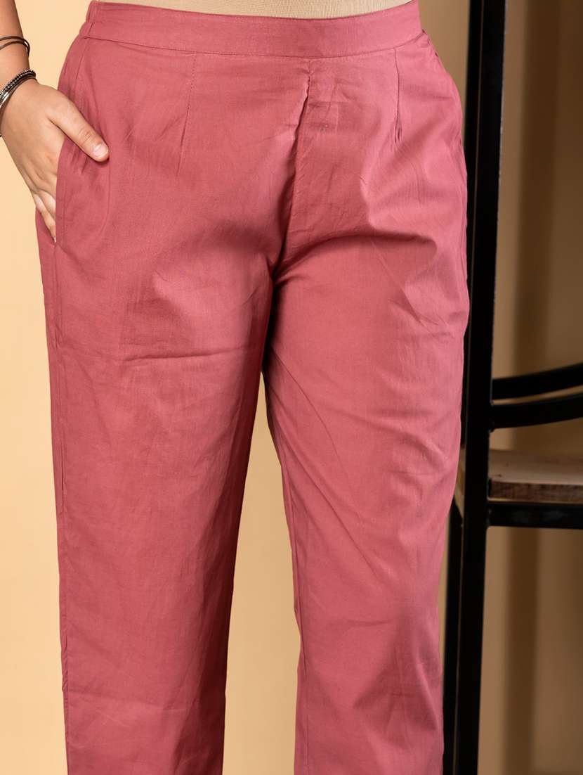 maroon cotton suit  set - 22058485 -  Standard Image - 4