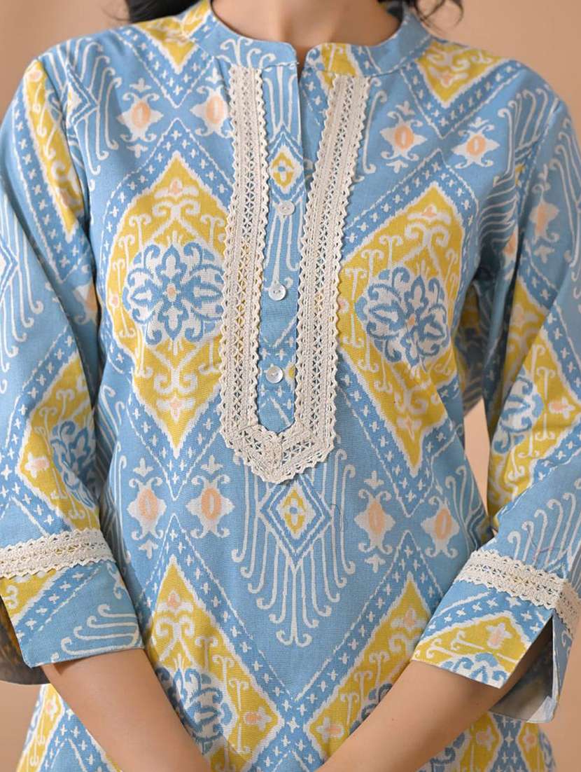 grey cotton blend suit  set - 22058489 -  Standard Image - 4