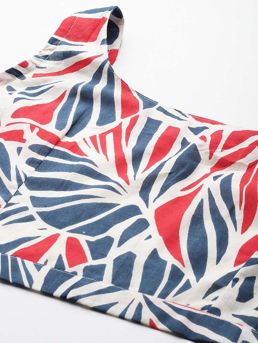 women printed sleeveless ethnic co-ord set - 22058571 -  Standard Image - 4