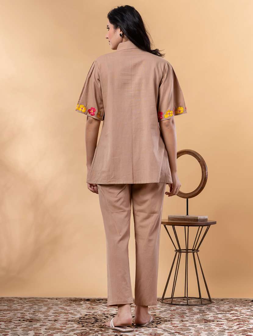 women short sleeve regular fit ethnic co-ord set - 22058648 - Standard Image - 4