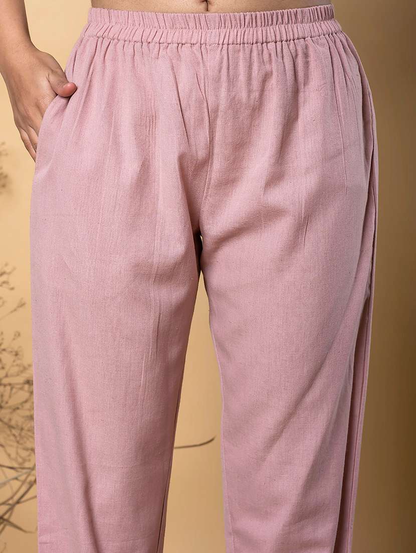 women three quarter sleeve regular fit ethnic co-ord set - 22058666 -  Standard Image - 4