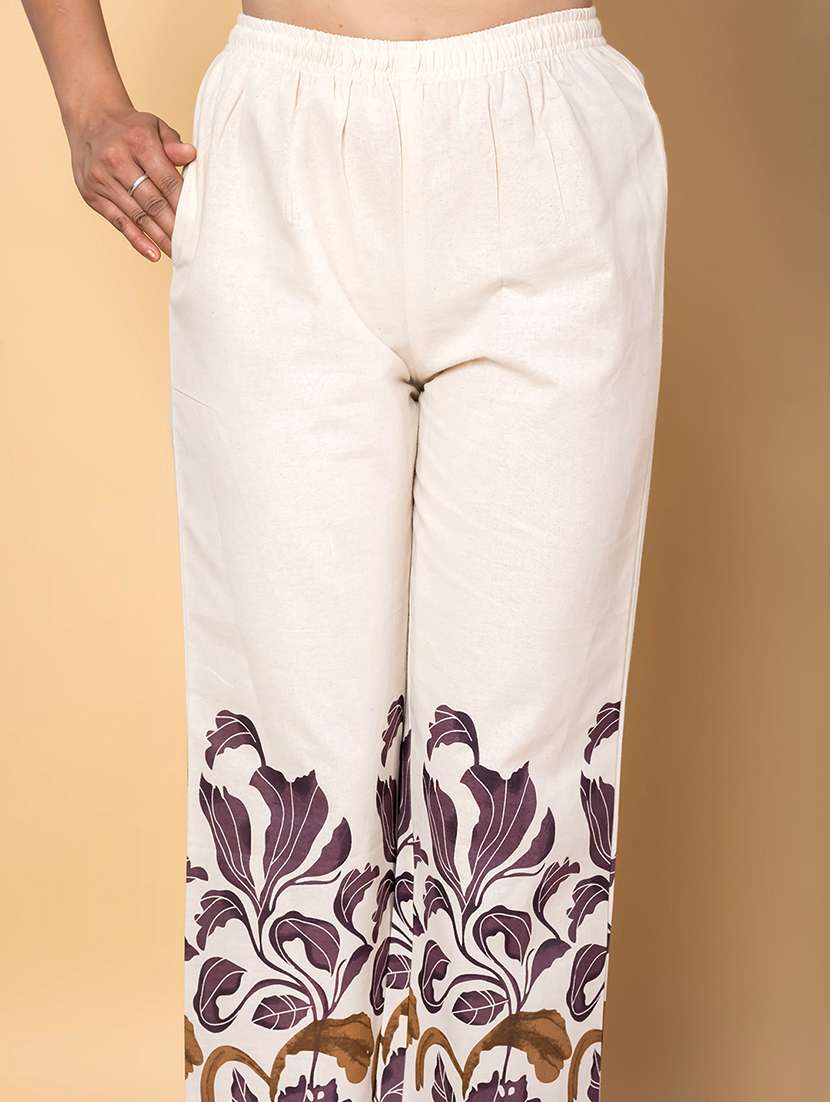 purple cotton blend coord set - 22058677 - Standard Image - 4