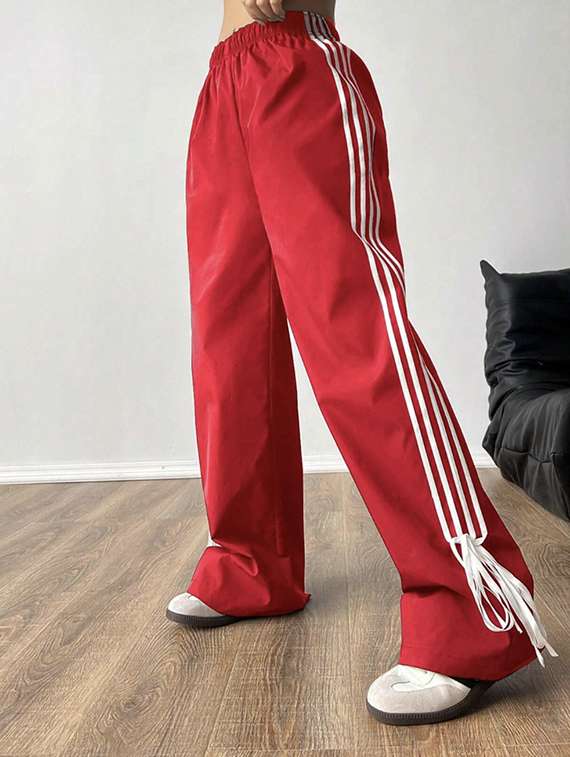 women tapered high rise wide leg trouser - 22058708 -  Standard Image - 1