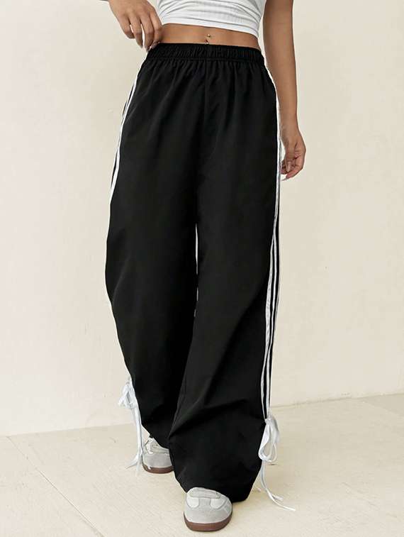 women tapered high rise track pant - 22058732 -  Standard Image - 1