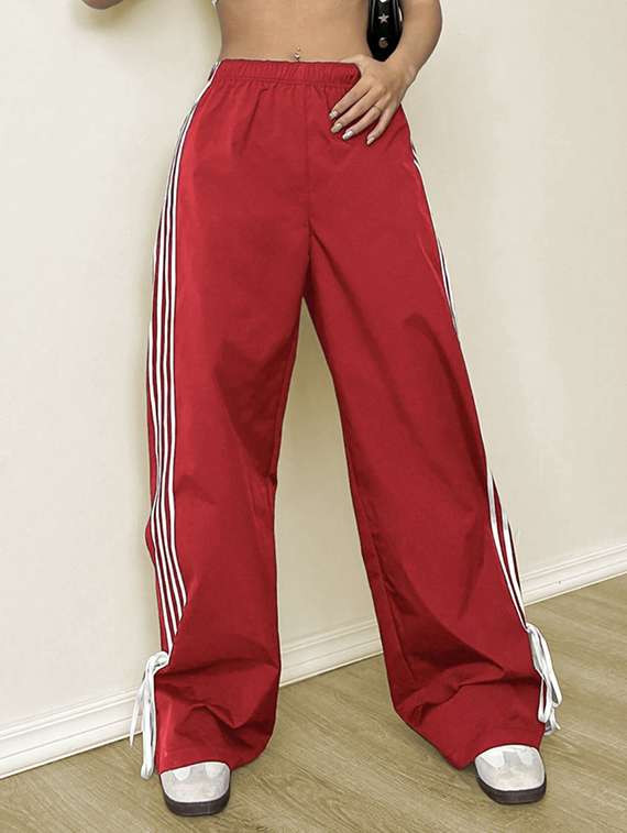 women tapered high rise track pant - 22058733 - Standard Image - 1