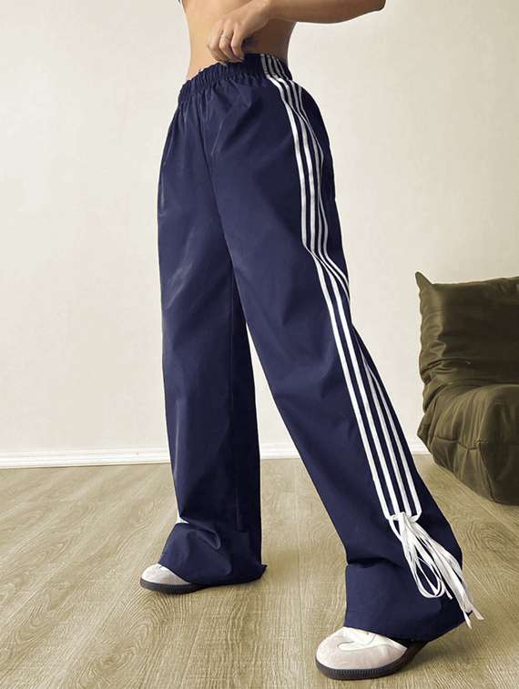 women tapered high rise track pant