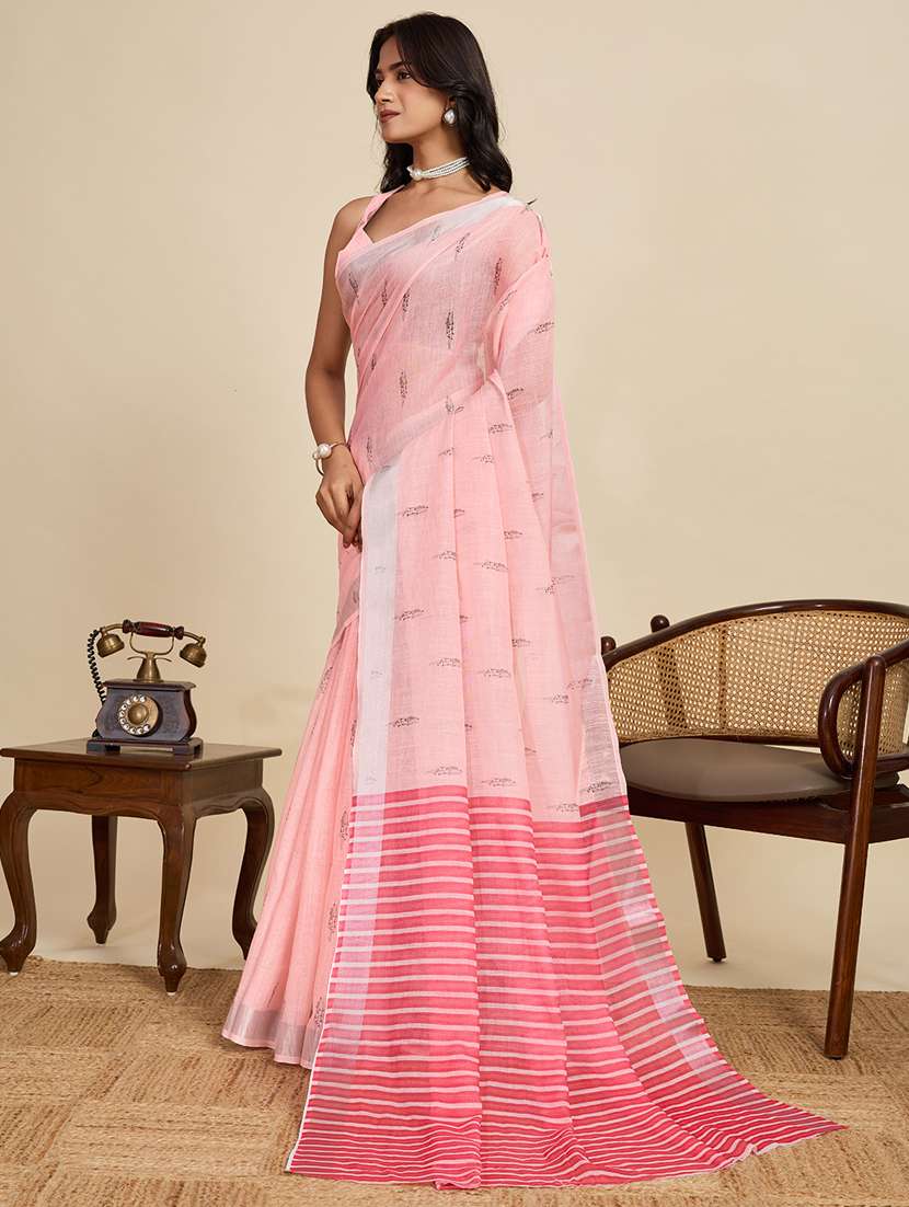 women printed casual wear saree with blouse - 22058785 -  Standard Image - 1