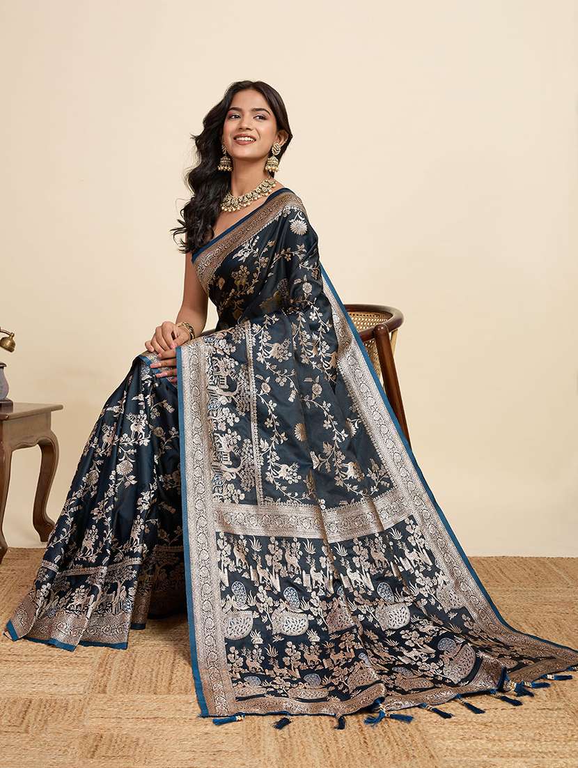 women self design banarasi saree with blouse - 22058805 -  Standard Image - 1