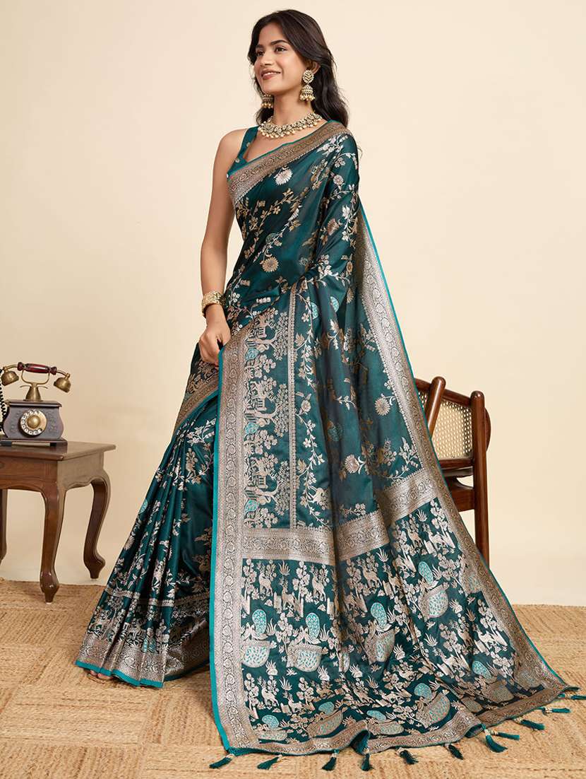 women self design banarasi saree with blouse - 22058808 - Standard Image - 1