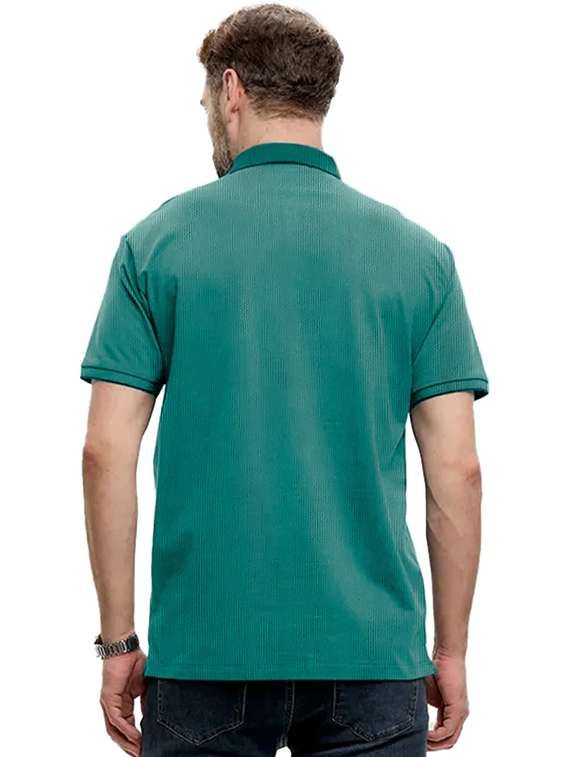 men solid short sleeve regular fit polo t-shirt - 22059340 -  Standard Image - 1