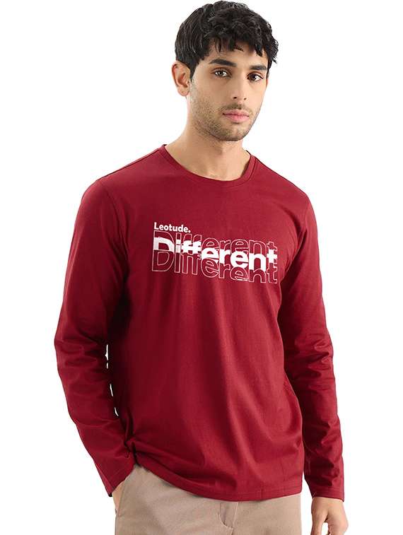 men pack of 2 printed long sleeve regular fit t-shirt - 22059351 -  Standard Image - 1