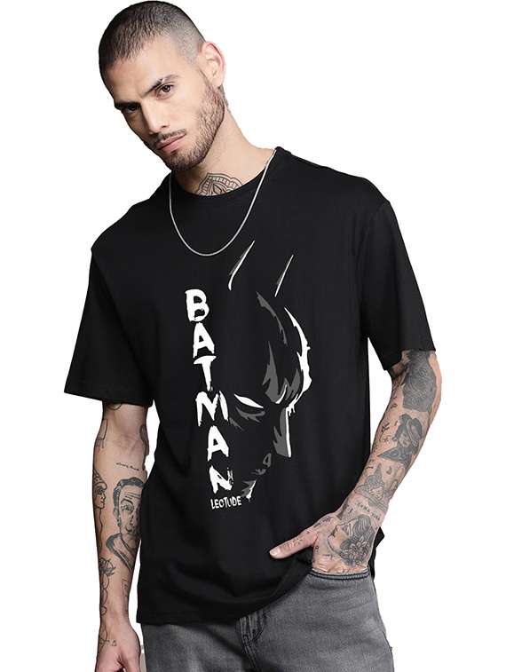 men pack of 2 printed short sleeve oversized fit t-shirt - 22059370 - Standard Image - 1